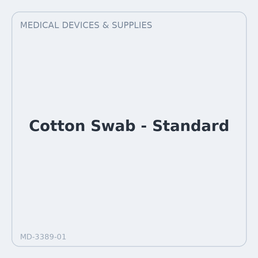Cotton Swab - Standard