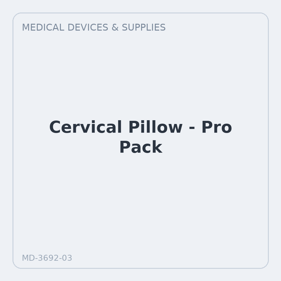 Cervical Pillow - Pro Pack