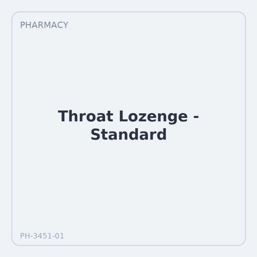 Throat Lozenge - Standard