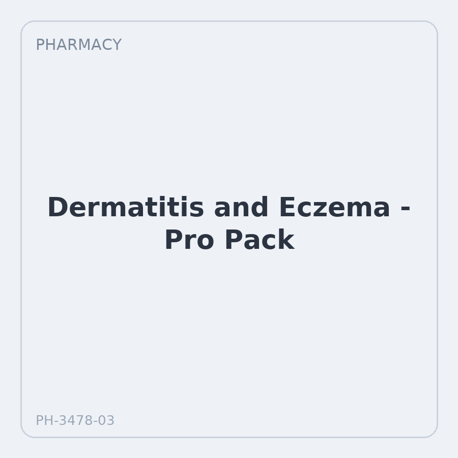 Dermatitis and Eczema - Pro Pack