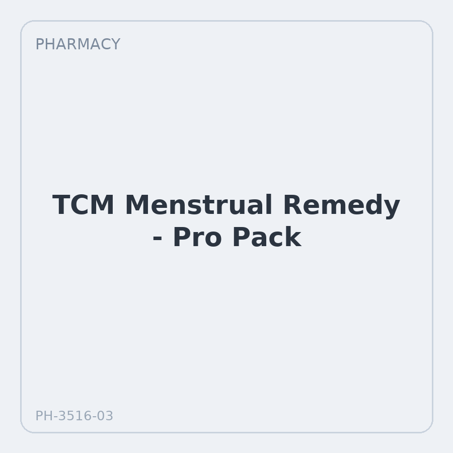 TCM Menstrual Remedy - Pro Pack