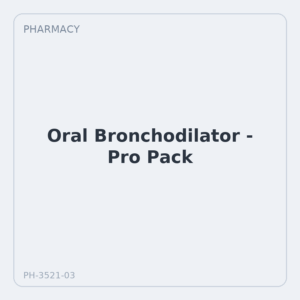 Oral Bronchodilator - Pro Pack