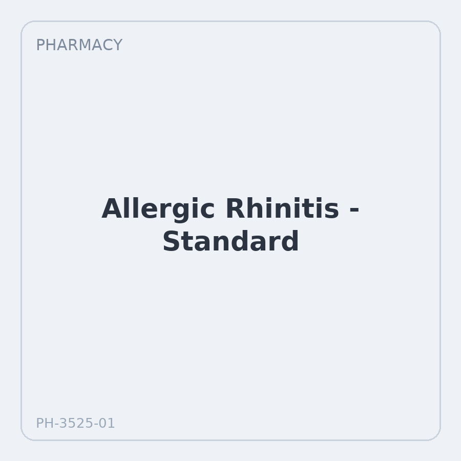 Allergic Rhinitis - Standard