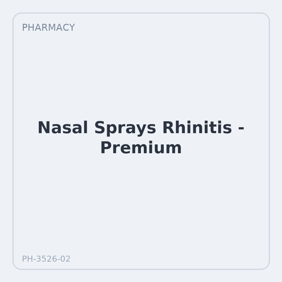 Nasal Sprays Rhinitis - Premium