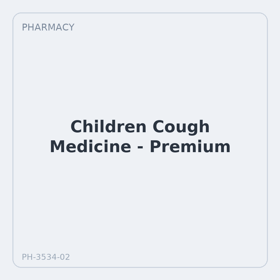 Children Cough Medicine - Premium