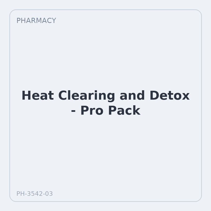 Heat Clearing and Detox - Pro Pack