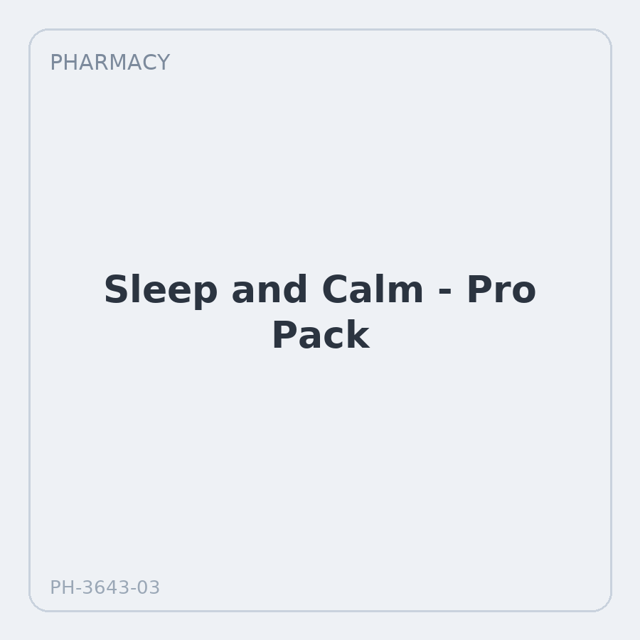 Sleep and Calm - Pro Pack