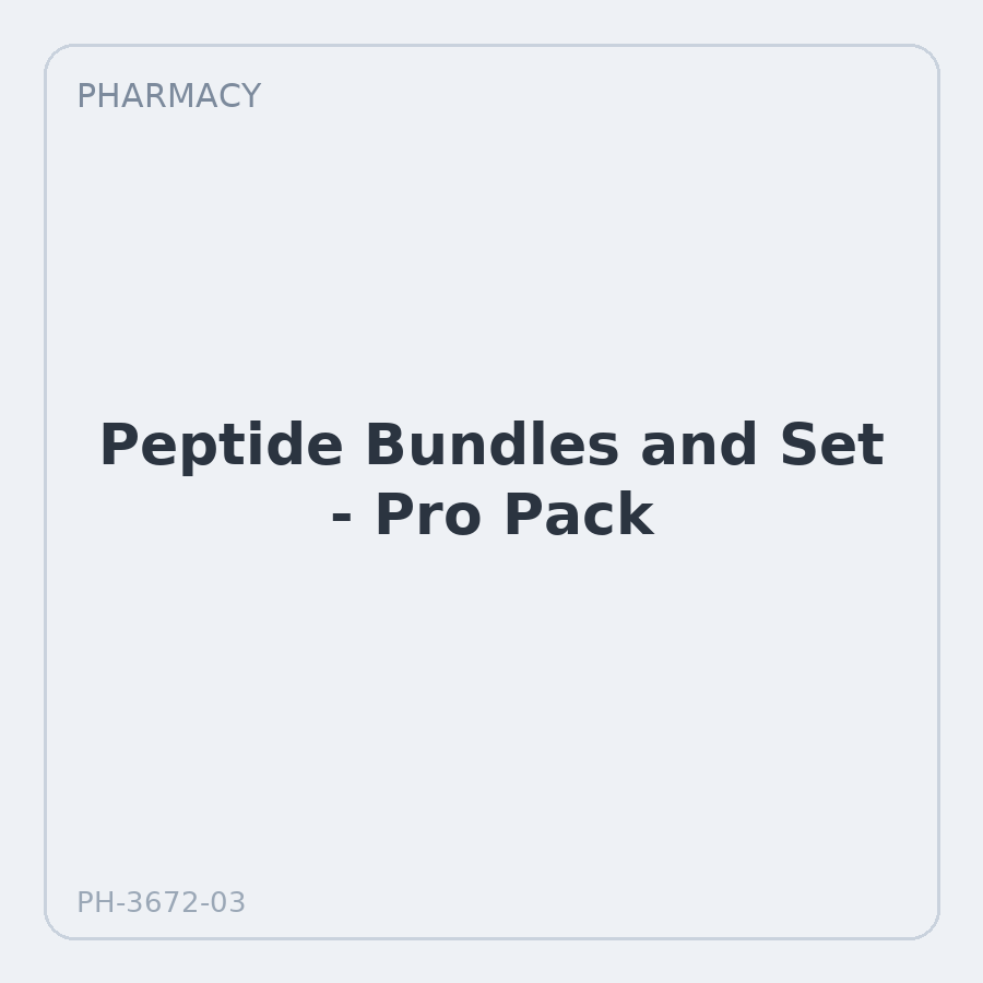 Peptide Bundles and Set - Pro Pack