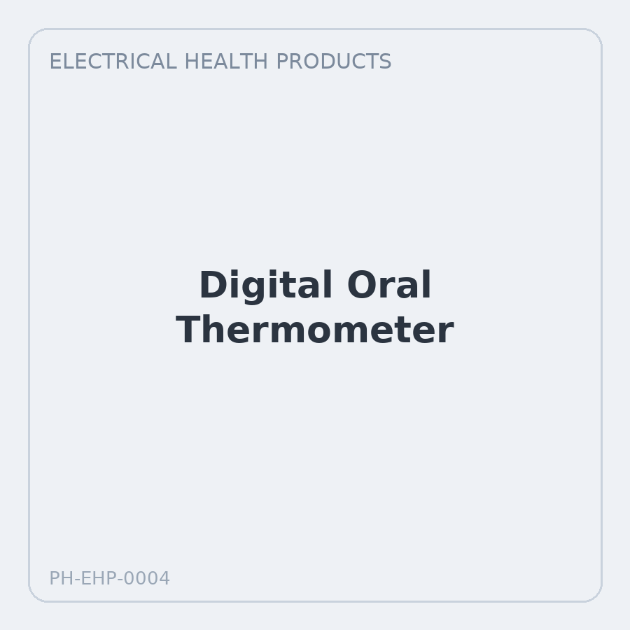 Digital Oral Thermometer